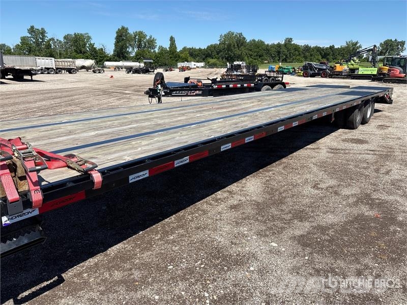 Horizon FHZGN-10MR 25000 lb 40 ft T/A Gooseneck Equipment Remolques para transporte de vehículos