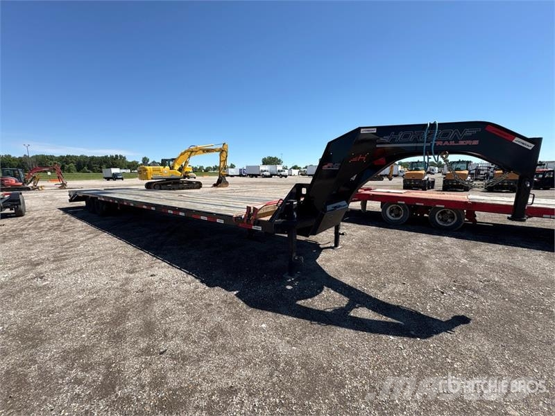 Horizon FHZGN-10MR 25000 lb 40 ft T/A Gooseneck Equipment Remolques para transporte de vehículos