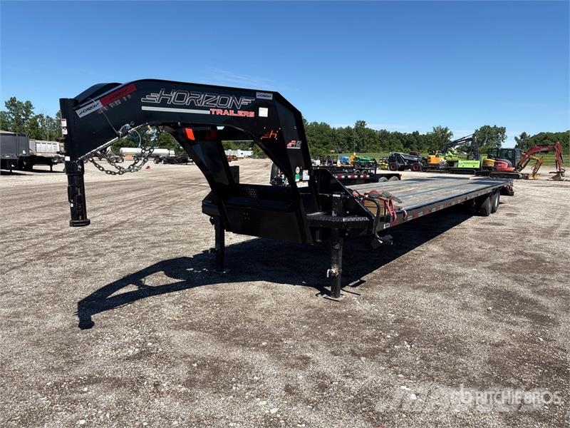 Horizon FHZGN-10MR 25000 lb 40 ft T/A Gooseneck Equipment Remolques para transporte de vehículos