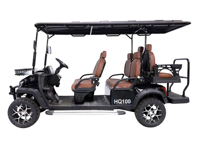 HQ100 Electric Black Six-Seater Golf Cart (Unused) Golfo vežimėliai