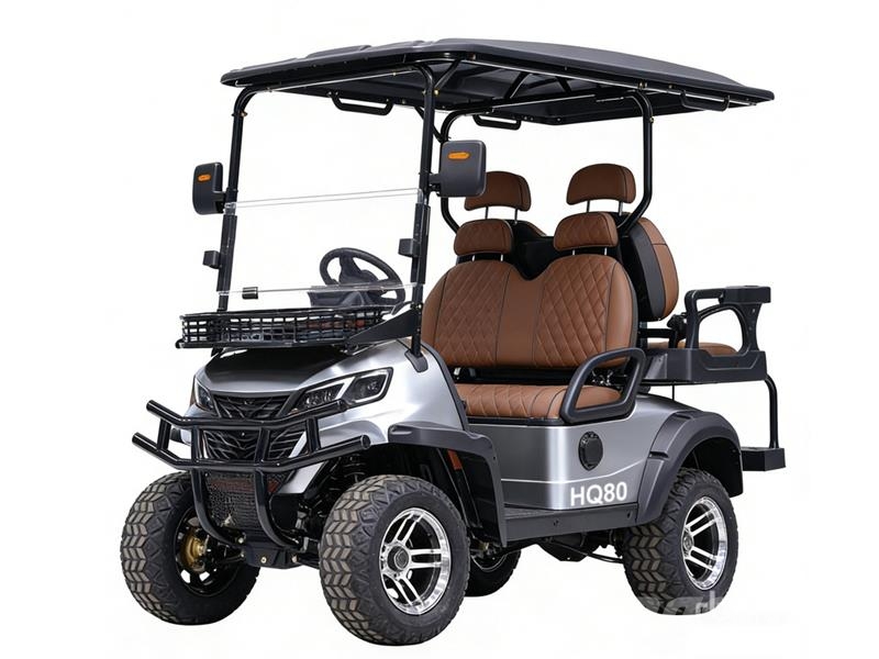 HQ80 Electric Gray Four-Seater Golf Cart (Unused) 高尔夫球车
