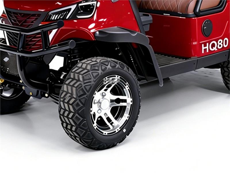 HQ80 Electric Red Four-Seater Golf Cart (Unused) 高尔夫球车