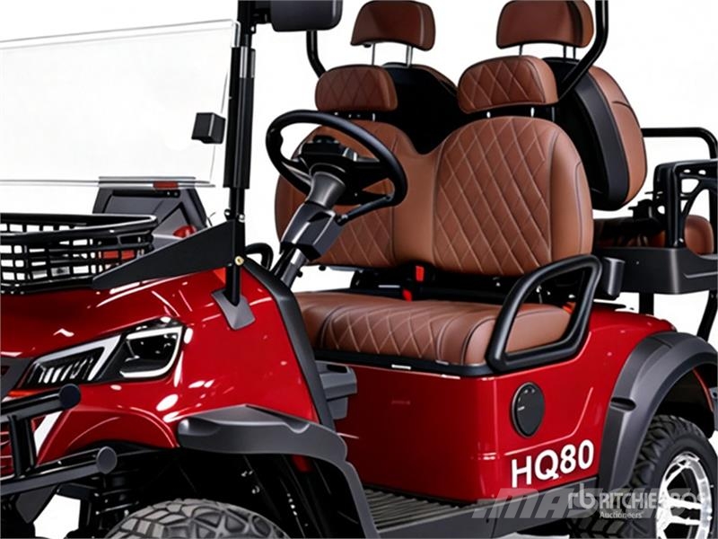 HQ80 Electric Red Four-Seater Golf Cart (Unused) 高尔夫球车