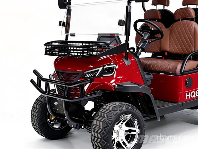 HQ80 Electric Red Four-Seater Golf Cart (Unused) 高尔夫球车