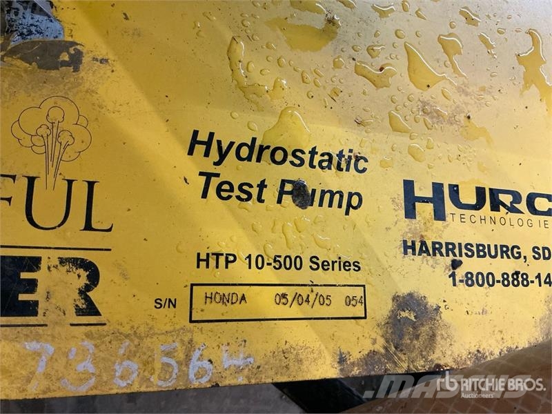 Hurco Hydrostatic Test Pump Outros componentes