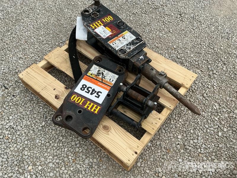 Huskie HH100 Q/C Hydraulic Breaker - Fits Mini Skid Steer Martillos hidráulicos