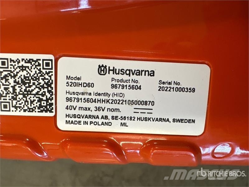 Husqvarna 520IHD60 Electric Hedge Trimmer Sonstige Landmaschinen