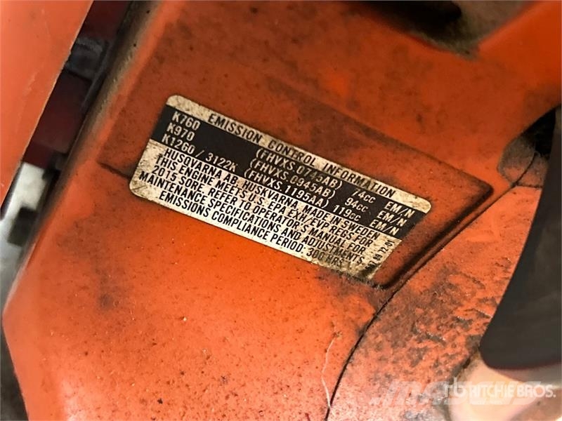 Husqvarna K760 Cut-Off Saw Alte componente