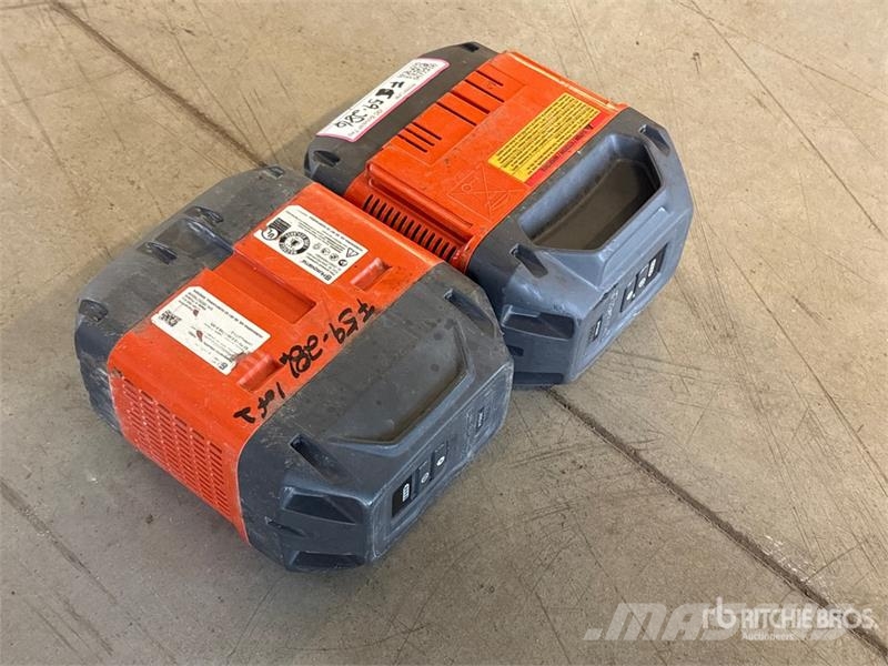 Husqvarna of (2) Husqvarna B750X Batteries Other components
