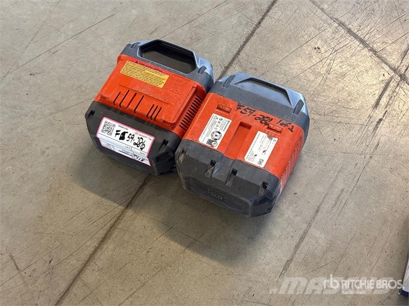 Husqvarna of (2) Husqvarna B750X Batteries Other components