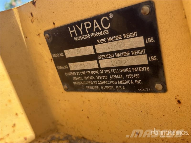 Hypac C-822A Padfoot Drum Compactor 振動ローラ