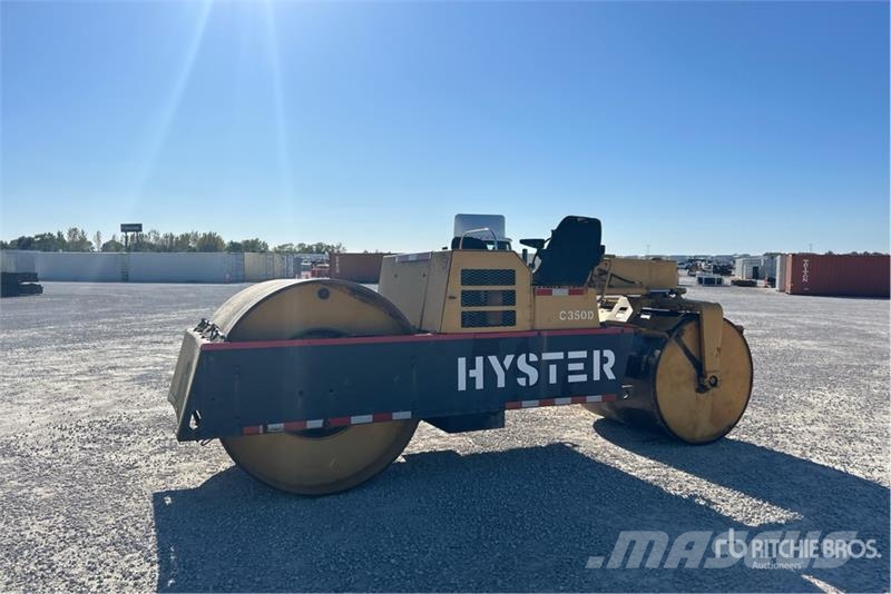 Hyster C350D Double Drum Roller مداحل ثنائية الاسطوانة