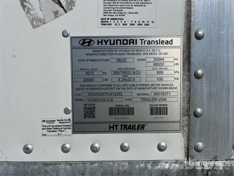 Hyundai V12530152-AJS Remorque Fourgon