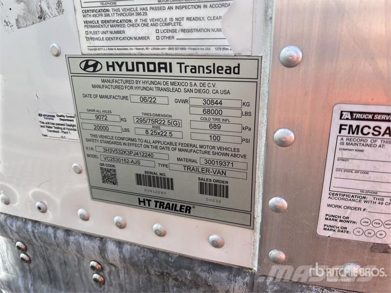 Hyundai VC2530152-AJS Cajas de remolque