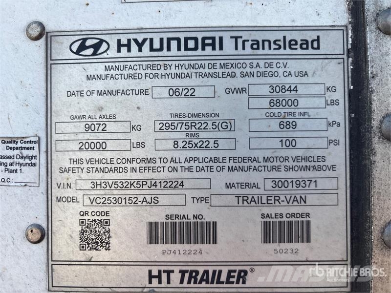 Hyundai VC2530152-AJS Cajas de remolque