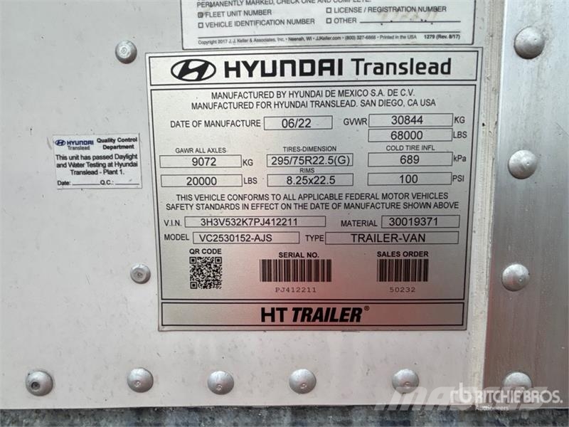 Hyundai VC2530152-AJS Cajas de remolque
