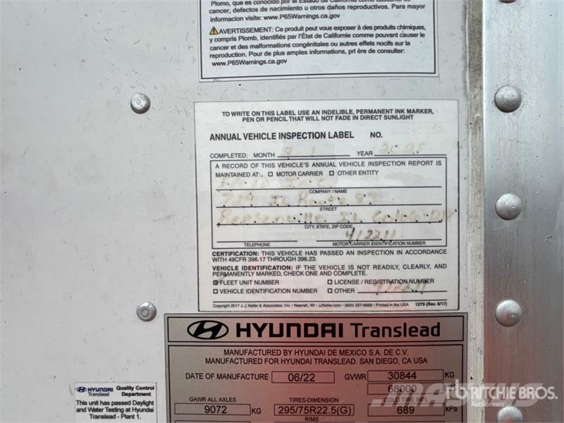 Hyundai VC2530152-AJS Cajas de remolque