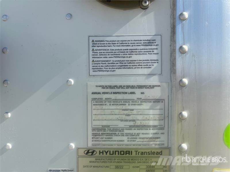 Hyundai VC2530152-AJS Gesloten opbouw trailers