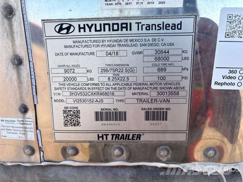Hyundai VI2530152-AJS 箱體拖車