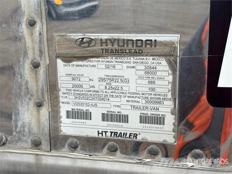 Hyundai VI2530152-AJS Dobozos pótkocsik