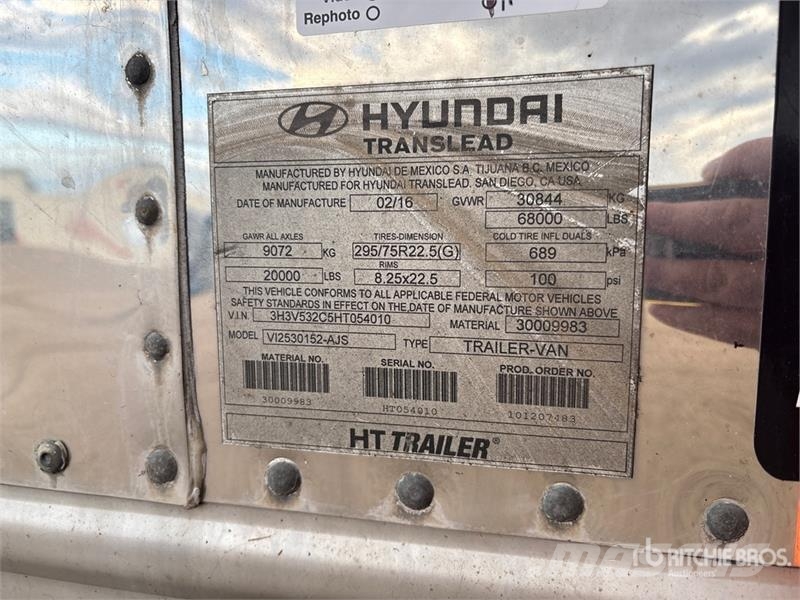 Hyundai VI2530152-AJS Прицепы-фургоны
