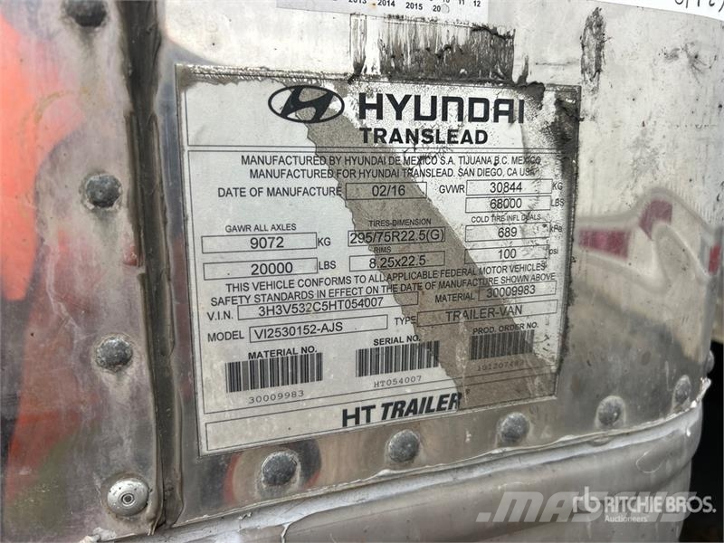 Hyundai VI2530152-AJS مقطورات ذات هيكل صندوقي