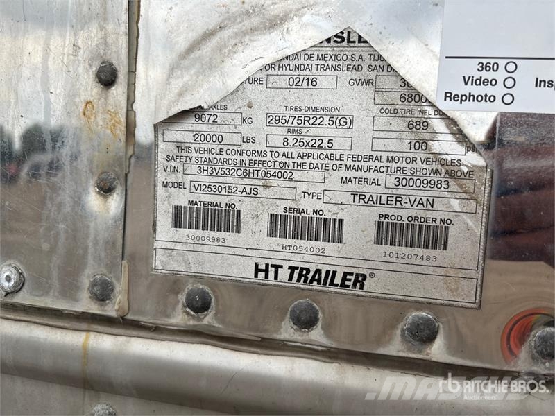 Hyundai VI2530152-AJS مقطورات ذات هيكل صندوقي