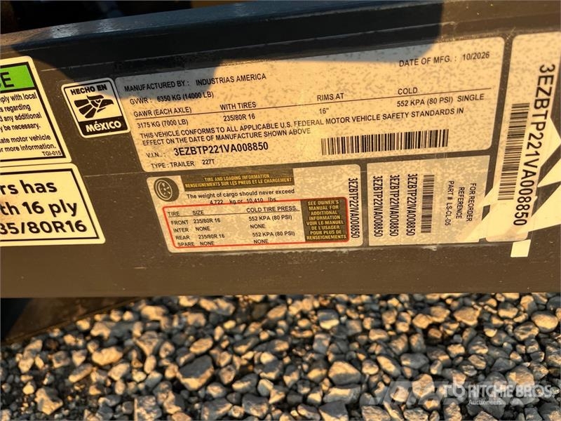 Industrias America 227T Tilt Deck Trailer 低架裝載車