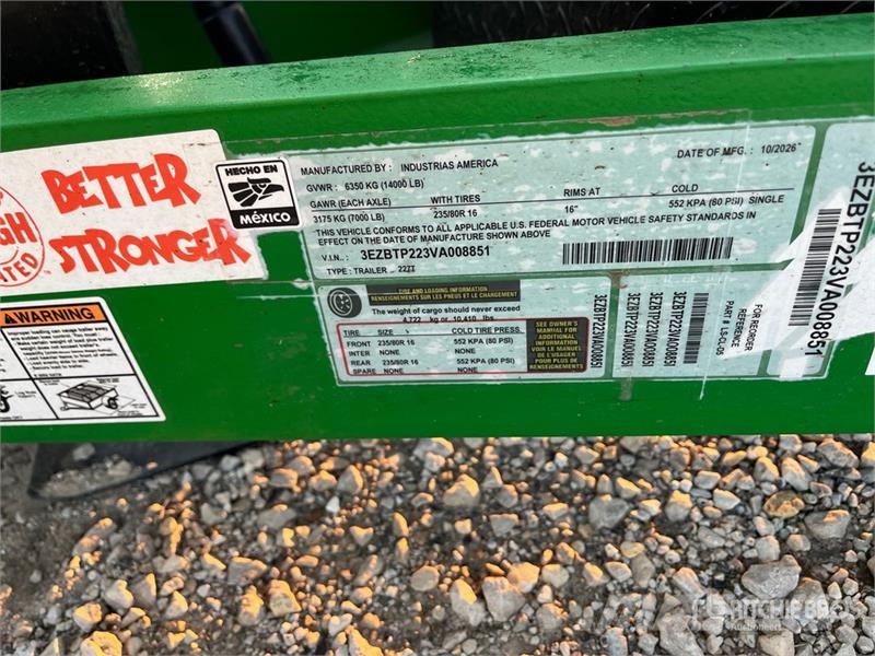 Industrias America 227T Tilt Deck Trailer 低架裝載車