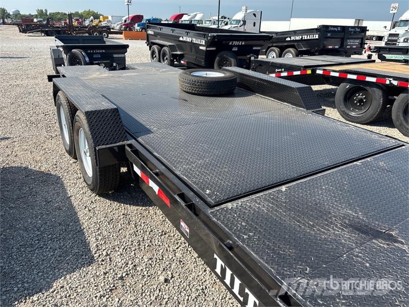 Industrias America 227T 22 ft T/A Tilt Deck Trailer Mélybölcsős