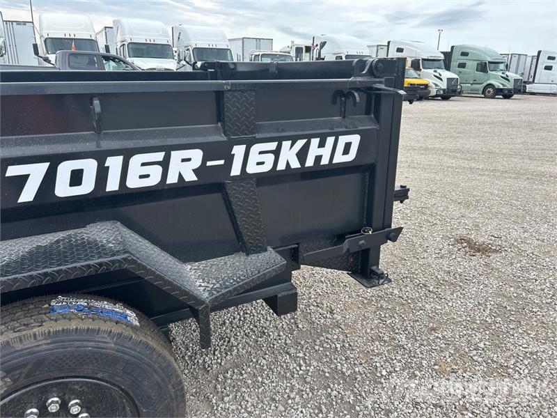 Industrias America 7016R 16 ft T/A Dump Utility Trailer Sora- ja kippiperävaunut