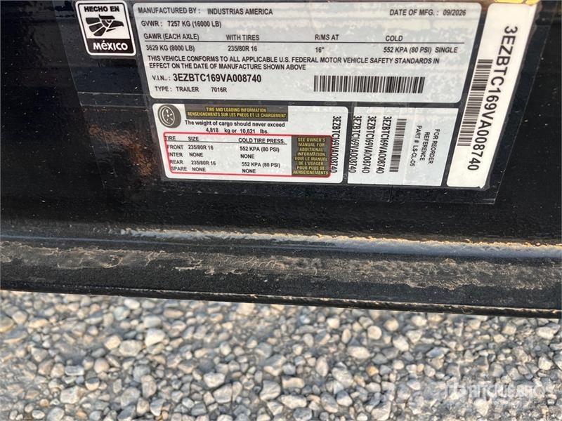 Industrias America 7016R Dump Utility Trailer 傾卸式拖車