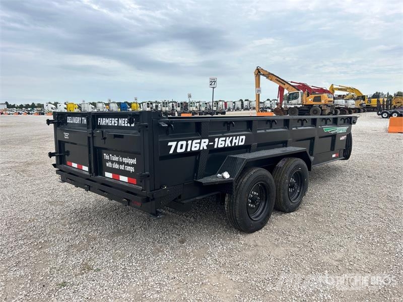 Industrias America 7016R 16 ft T/A Dump Utility Trailer Sora- ja kippiperävaunut