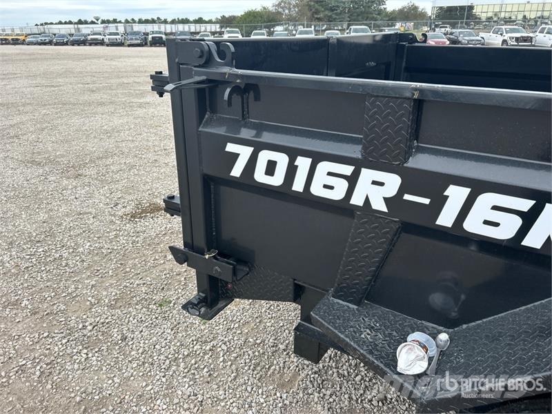 Industrias America 7016R 16 ft T/A Dump Utility Trailer Sora- ja kippiperävaunut