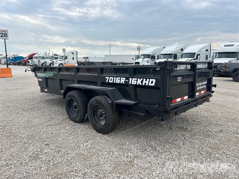Industrias America 7016R 16 ft T/A Dump Utility Trailer Sora- ja kippiperävaunut