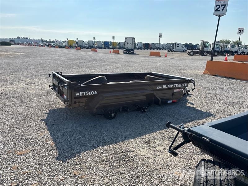 Industrias America FT510 10 ft T/A Dump Utility Trailer Kipper