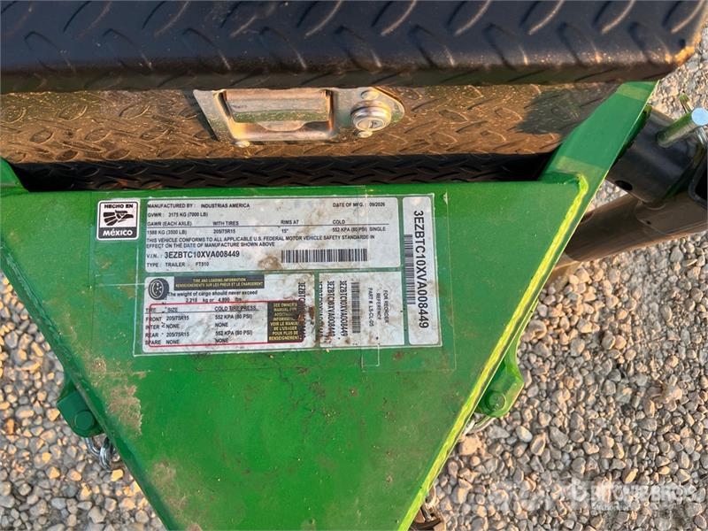 Industrias America FT510 Dump Utility Trailer 傾卸式拖車