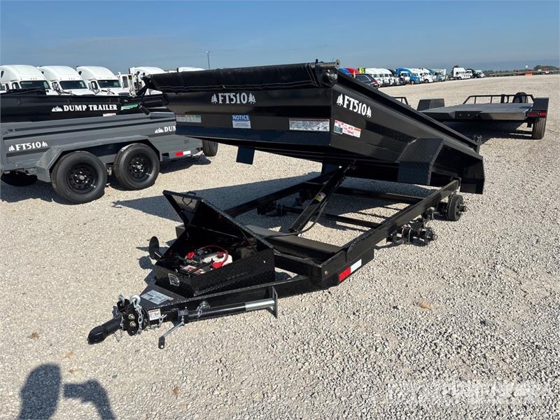 Industrias America FT510 10 ft T/A Dump Utility Trailer Kipper