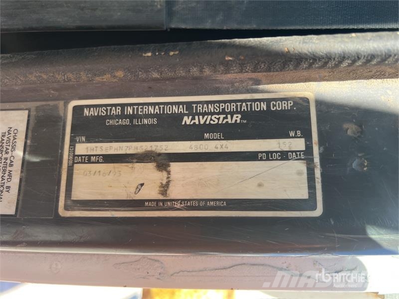 International 4800 4x4 T/A Dump Truck Kiper tovornjaki