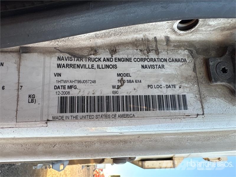 International 7600 Camion aspirateur, Hydrocureur