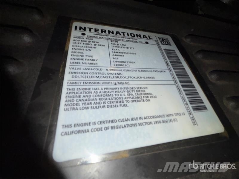 International LT625 6x4 T/A Day Cab Truck Tractor Traktorske jedinice