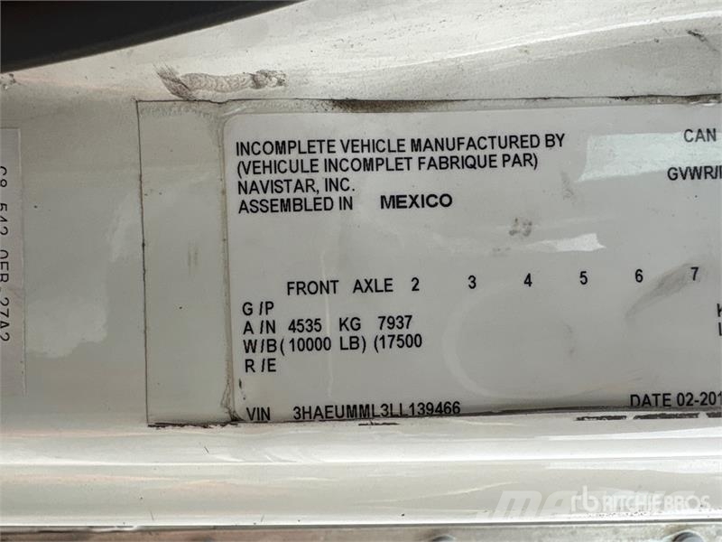 International MV607 4x2 Van Truck Φορτηγά Κόφα
