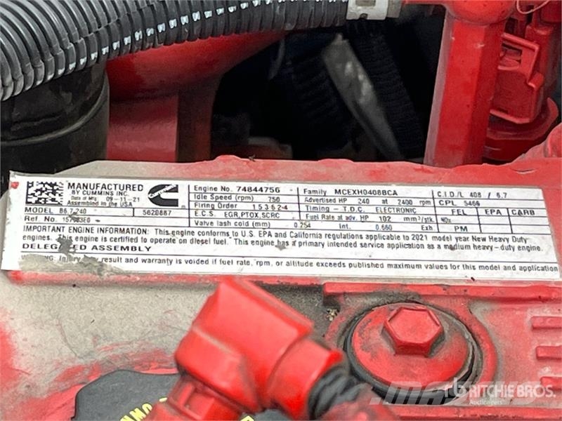 International MV607 4x2 Van Truck Samochody ciężarowe ze skrzynią zamkniętą