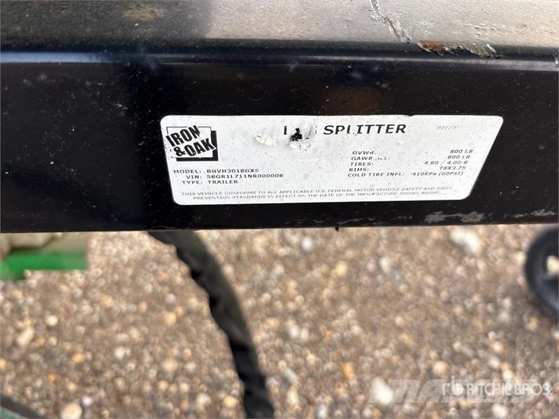 Iron & Oak & Oak BHVH3018GXS Log Splitter Wood splitters, cutters, and chippers