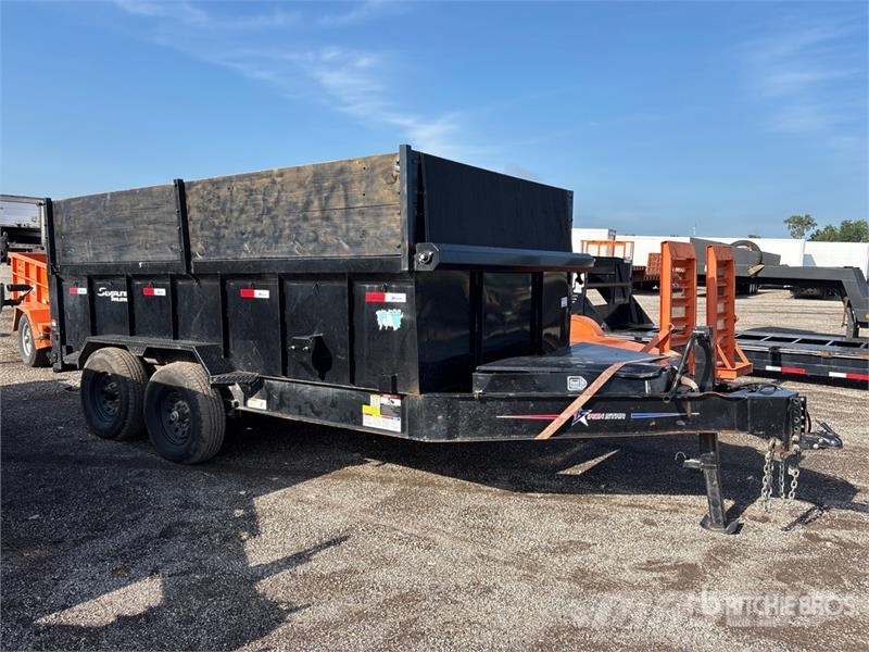 Iron Star 14 ft T/A Dump Utility Trailer Bañera