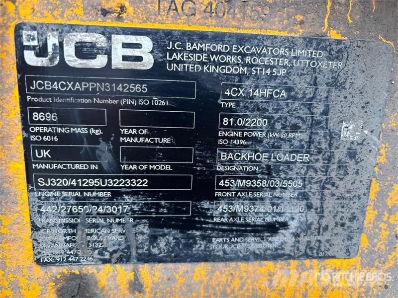 JCB 4CX Kotrórakodók