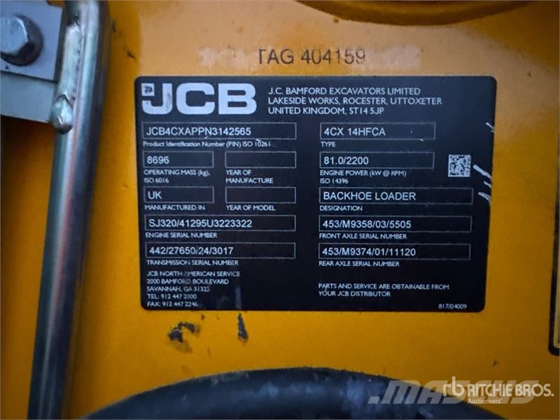 JCB 4CX 14HFCA 4x4x4 Backhoe Loader Rovokopači