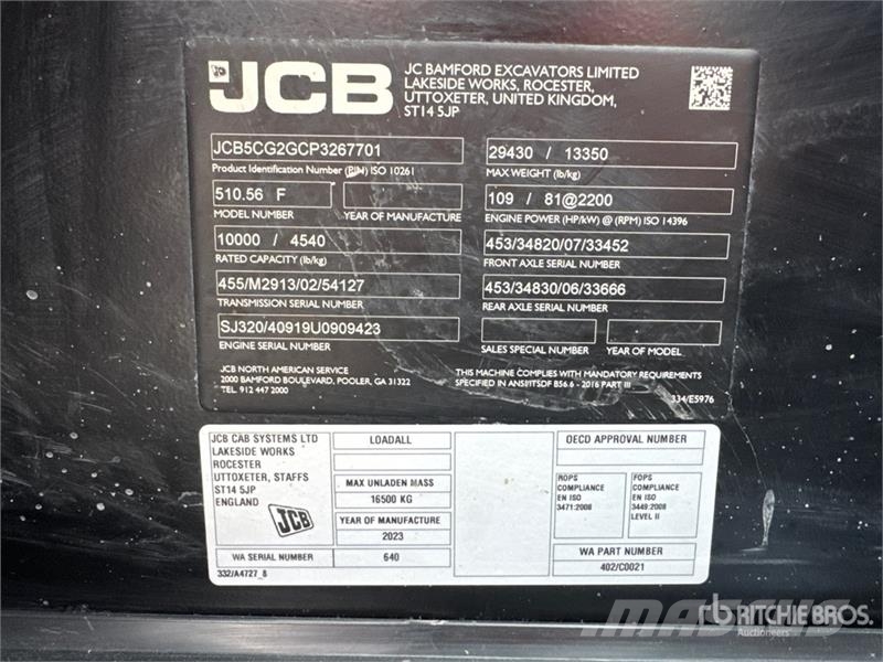JCB 510-56 Telescopic handlers