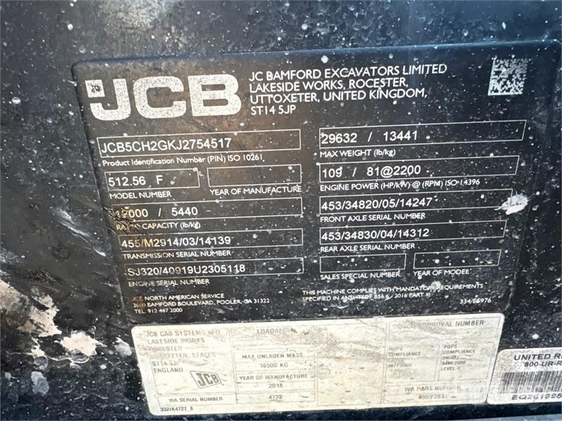 JCB 512-56 Teleskopski viličarji