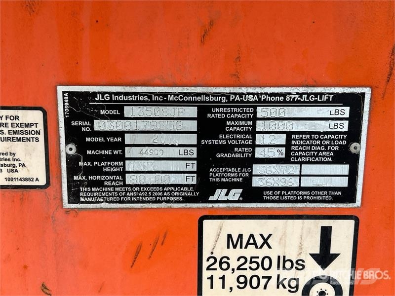 JLG 1350SJP 4WD Diesel Telescopic Boom Lift Telescopic boom lifts